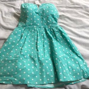 Tube Top Polka Dot Dress with Tule